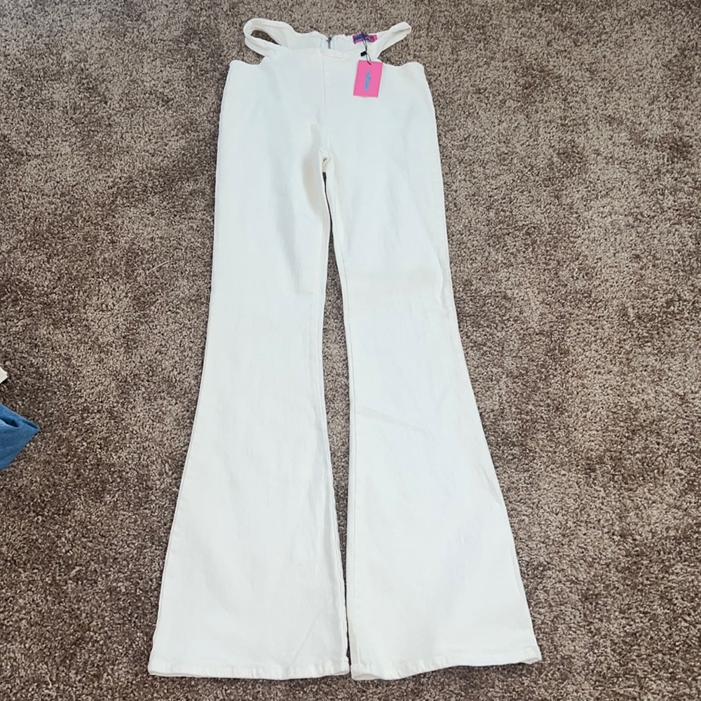 Edikted cut out flare pants